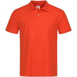 Stedman Mens Cotton Polo Shirt - Brilliant Orange