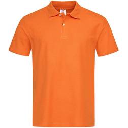 Stedman Mens Cotton Polo Shirt - Orange