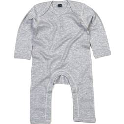 Babybugz Long Sleeved Rompersuit - Heather Grey Melange