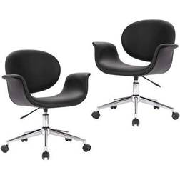 vidaXL Swivel Köksstol 87.5cm 2st