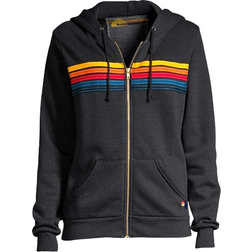 Aviator Nation 5 Stripe Hoodie Unisex - Charcoal