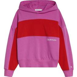 Calvin Klein Relaxed Colour Block Hoodie - Lucky Pink (IG0IG01338-VTB)