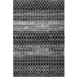 Nuloom Moroccan Blythe Black, White 60x89"