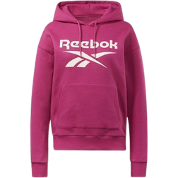 Reebok Women Identity Logo Fleece Pullover Hoodie - Semi Proud Pink