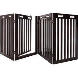 Freestanding Dog Gate with Walkthrough Door