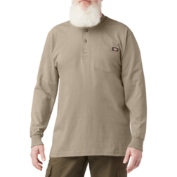 Dickies Long Sleeve Heavyweight Henley T-shirt M - Desert Sand