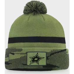 Fanatics Dallas Stars Military Appreciation Cuffed Knit Hat with Pom