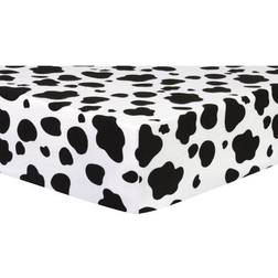 Trend Lab Flannel Cow Fitted Crib Sheet 28x52"