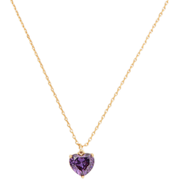 Kate Spade My Love February Heart Pendant Necklace - Gold/Amethyst