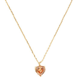 Kate Spade My Love November Heart Pendant Necklace - Gold/Orange