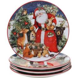 Certified International Magic of Christmas Santa Dinner Plate 11" 4