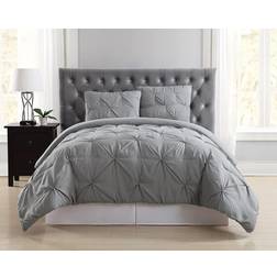 Truly Soft Pleated Bedspread Grey (264.16x228.6cm)