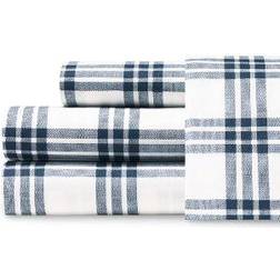 Eddie Bauer Printed Pattern Bed Sheet Blue (243.84x205.74cm)