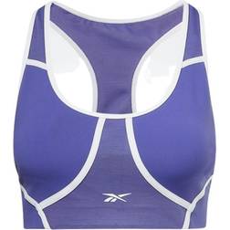 Reebok Women Lux Racer Padded Colorblocked Bra - Bold Purple