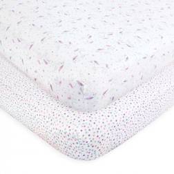 Hudson Baby Fitted Crib Sheets Magical Unicorn 2-Pack 71.1x132.1cm