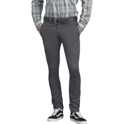 Dickies Skinny Fit Straight Leg Work Pants - Charcoal Gray