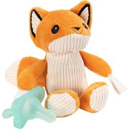 Dr. Brown's Lovey Pacifier & Teether Holder Fox with Teal Pacifier