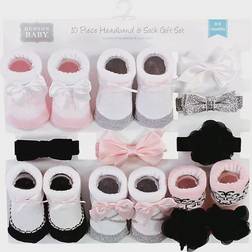 Hudson Headband & Socks Gift Set 10-pack - Silver