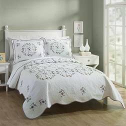 Modern Heirloom Gwen Quilts White (274.32x228.6)