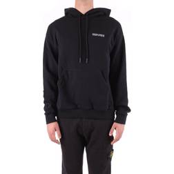 Marcelo Burlon Tempera Cross Over Hoodie - Black White