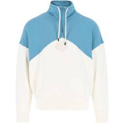 Emporio Armani Eagle quarter Zip Fleece Top