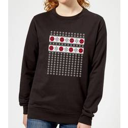 Marvel Deadpool Snowflakes Pull de Noël Femme - Noir