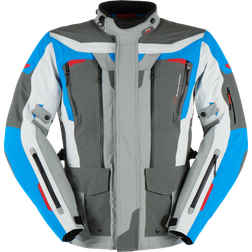 Furygan Voyager 3C Motorcycle Textile Jacket, grey-blue, 3XL, grey-blue