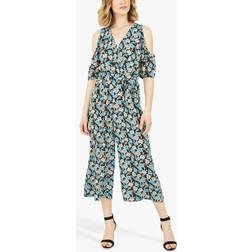 Yumi Mela London Flower Cold Shoulder Jumpsuit