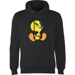 Looney Tunes Sweat À Capuche Homme Titi Assis - Noir