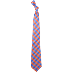 Eagles Wings Oklahoma City Thunder Checkered Tie - Light Blue/Orange