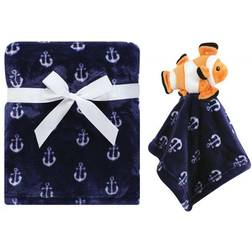 Hudson Plush Blanket with Security Blanket 2-pack Clownfish