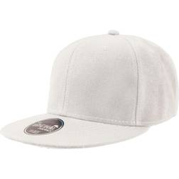 Atlantis Snap Back Flat Visor Panel Cap (white/black)