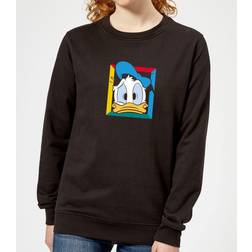 Disney Donald Face Women's Sweatshirt - Black