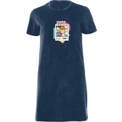 Nickelodeon Rugrats Women's T-Shirt Dress Acid Wash Acid Wash Acid Wash