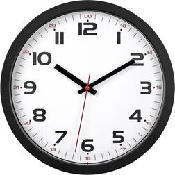 TFA Dostmann 60.3050.01 Quartz Wall 305 mm x 305 mm x 38 mm Black Wall Clock