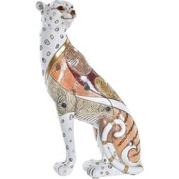 Dkd Home Decor Dekorativ Orange Hvid Leopard Harpiks (15 x 8 x 25 cm) Dekorationsfigur