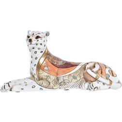 Dkd Home Decor Dekorativ Orange Hvid Leopard Harpiks (24 x 10 x 12 cm) Dekorationsfigur