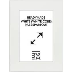 Galleri1 Passepartout Hvid (Hvid kerne) 24x30 cm (17x23) Ramme