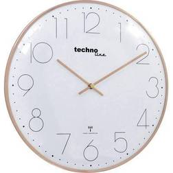 Technoline WT 8235 gold optik Radio Wall 350 mm x 25 mm Rose Gold Wall Clock