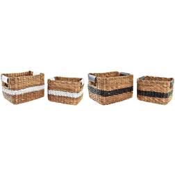 Dkd Home Decor "Korg set Kolonial PU Fibrer (32 x 25 x 20 cm) (2 antal) Korg