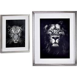 Gift Decor Lion Tiger (3 x 53 x 43 cm) (43 x 3 x 53 cm) Billede