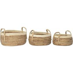 Dkd Home Decor "Korg set Tropiskt Fibrer (45 x 45 x 33 cm) Korg