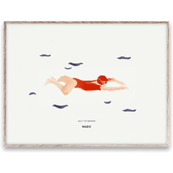 Paper Collective Køb Sally the Swimmer Poster, 30x40 Cm hos inwohn.dk Plakat 30x40cm