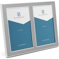 Zilverstad Photo Frame Padua Design Galeria Brushed Aluminium 2 Apertures Each Size 10X15cm Bilderrahmen