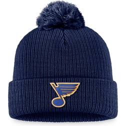 Fanatics St. Louis Blues Core Primary Logo Cuffed Knit Beanie with Pom