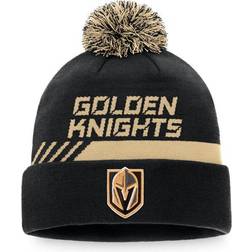 Fanatics Vegas Golden Knights Authentic Pro Team Locker Room Cuffed Knit Beanie with Pom