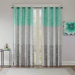 Intelligent Design Adel Printed Blackout Window Curtain Panel50x84"