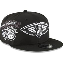 New Era New Orleans Pelicans Back Half 9FIFTY Snapback Adjustable Hat - Black