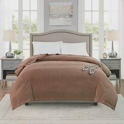 Beautyrest Heated Ribbed Manta Marrón (213.36x203.2cm)