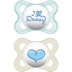 Mam Love & Affection I Love Daddy Pacifier 0-6m 2-pack